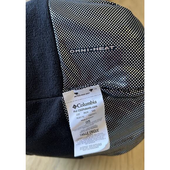 Columbia Omni Heat Hat Cap Mens Women’s Beanie OS Columbia Cable Knit Maroon - Picture 7 of 9